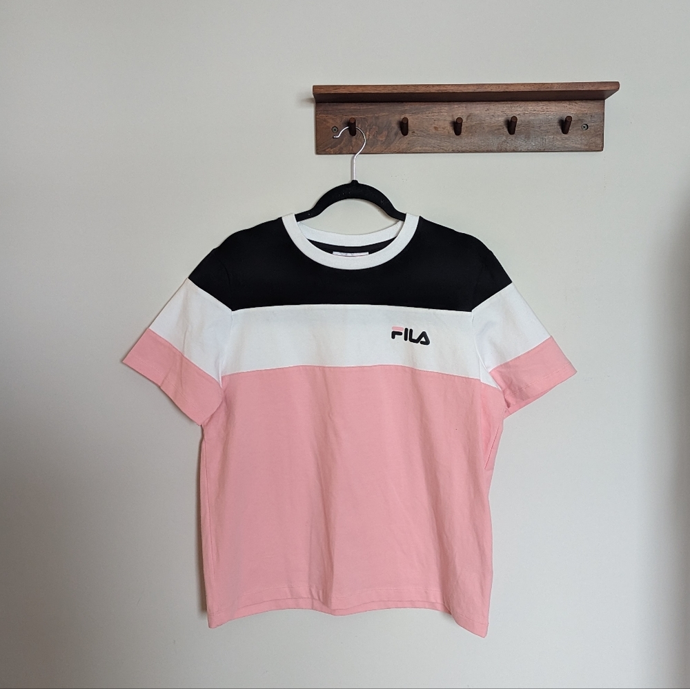 [Fila] Colorblock Striped T-Shirt